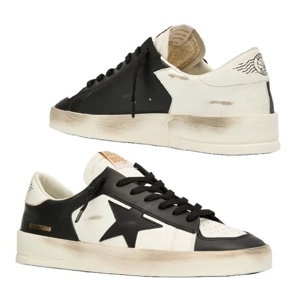 Golden Goose Stardan Low Top Sneakers Size 41 8 US Mens Distressed Shoes - Picture 1 of 13
